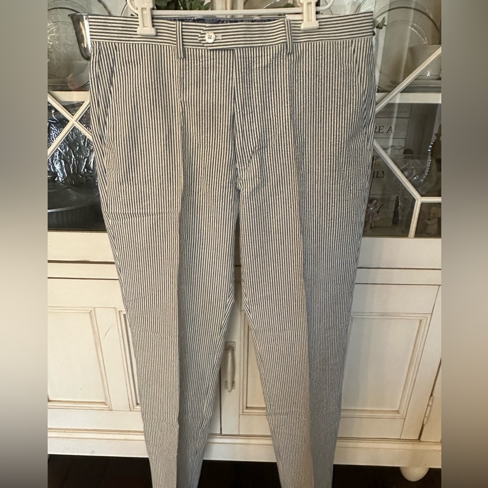 Perfect summertime seer sucker pants…